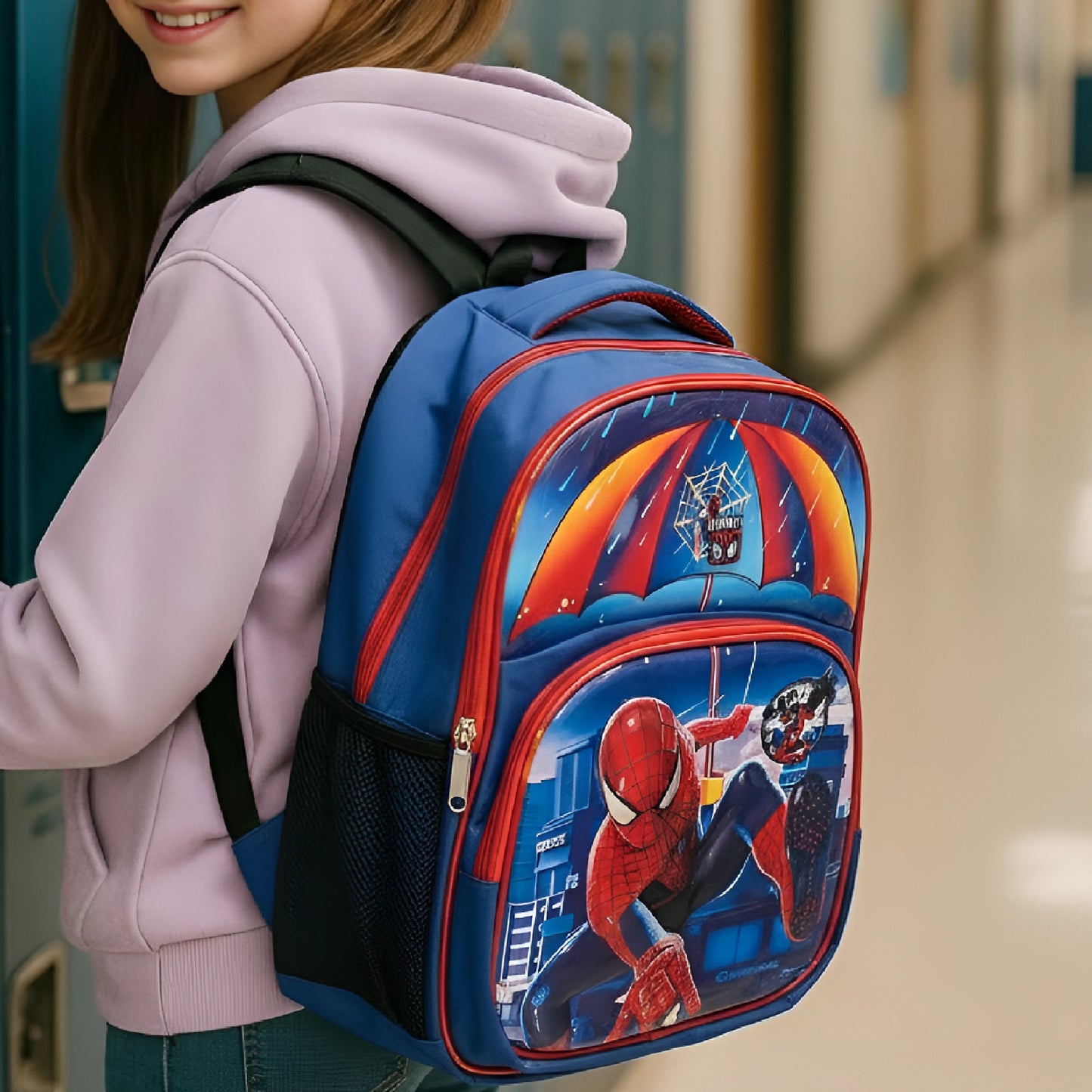 Kids Ultimate 50 Spiderman School Bag | 3 Piece Set
