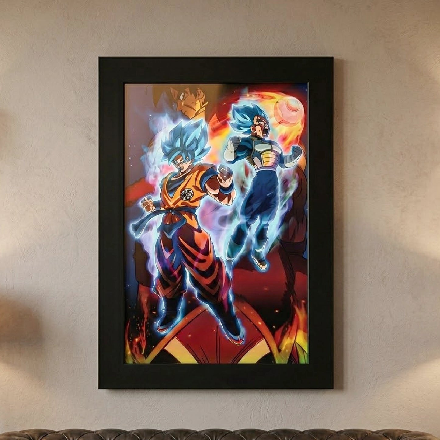 Goku Super Saiyan Photo Frame | Anime Wall Art | A4 Size