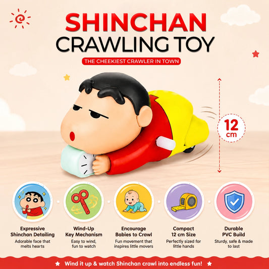 Shinchan Crawling Baby Toy | Wind-Up Key Toy for Kids