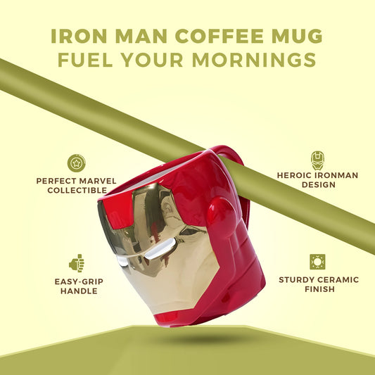 Marvel's Avengers 3-D Sculpted Iron Man Mug for Coffee, Tea