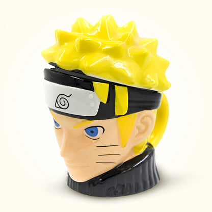 Naruto Ceramic 3-D Sculpted Mug with Lid | Ideal for Tea, Coffee