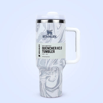 Stanley Marble Tumbler with Leak-Proof Lid and Straw | Vacuum Insulated | For Coffee, Juice | 1.18 Litres