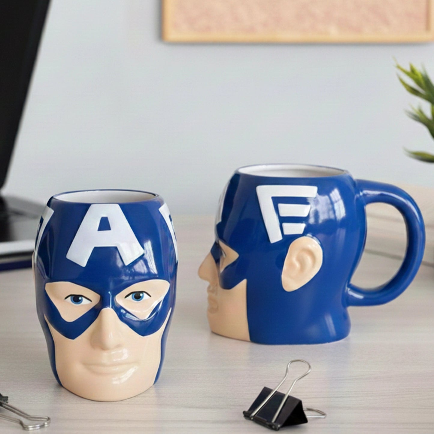 Marvel’s Avenger Captain America 3-D Ceramic Coffee Mug