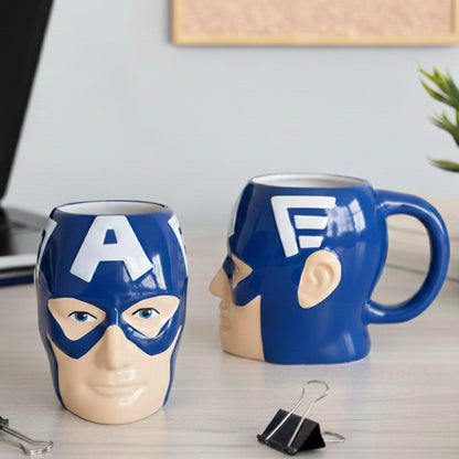 Marvel’s Avenger Captain America 3-D Ceramic Coffee Mug