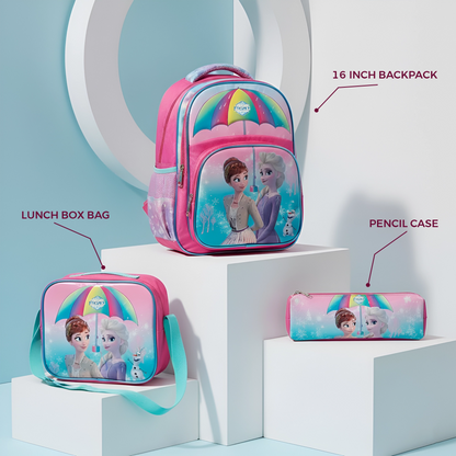 Disney Elsa Frozen School Bag | 3 Piece Set