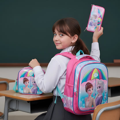 Disney Elsa Frozen School Bag | 3 Piece Set