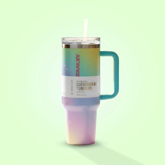 Stanley Holographic Tumbler| Stainless Steel Insulated| With Straw and Lid| 40 oz (1.18 litres)