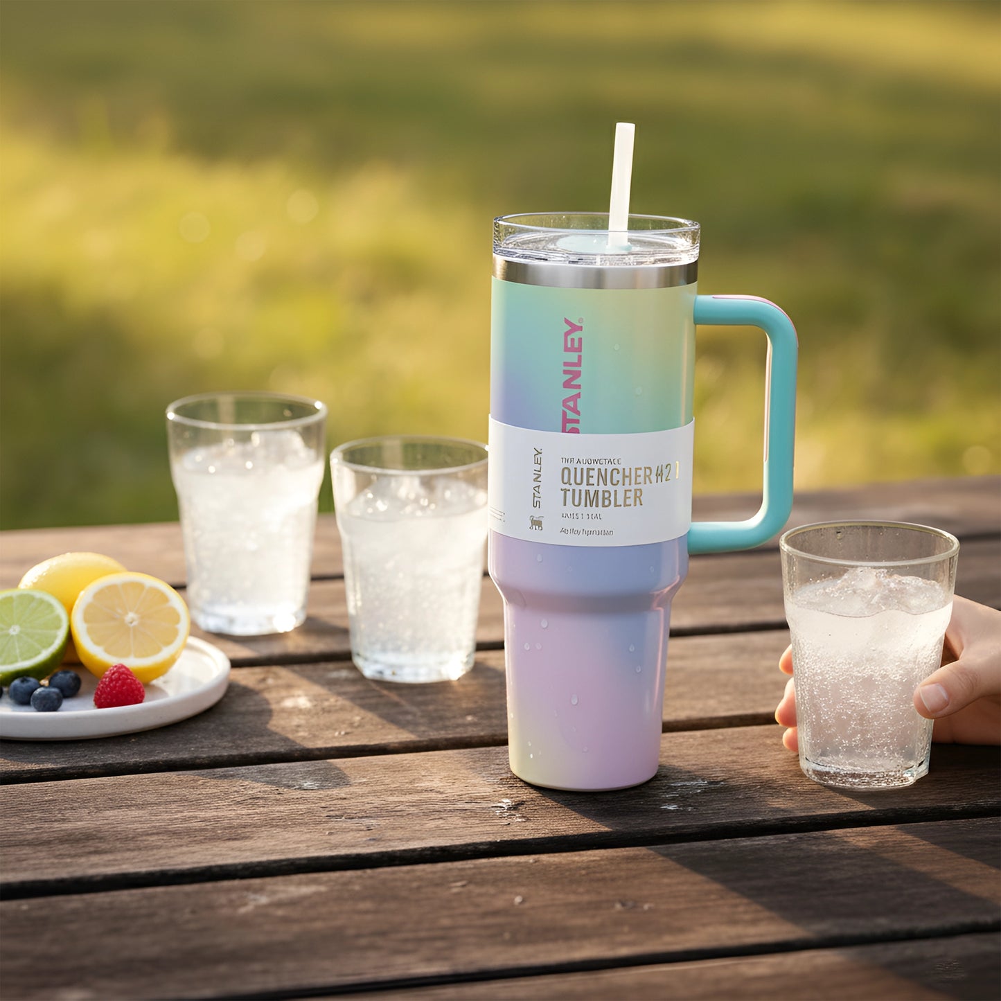 Stanley Holographic Tumbler| Stainless Steel Insulated| With Straw and Lid| 40 oz (1.18 litres)