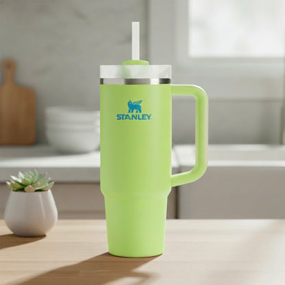 Stanley Plain Tumber| Stainless Steel Insulated| With Straw and Lid| 40 oz (1.18 litres)