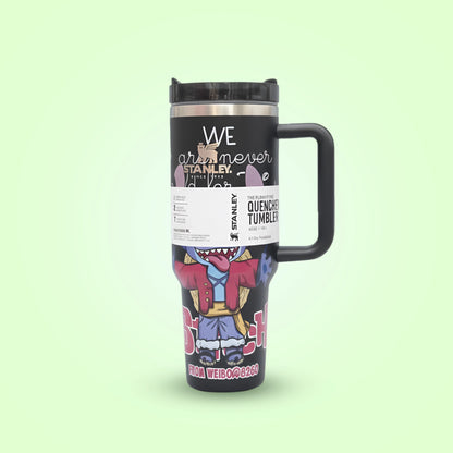 Stanley Disney Stitch Printed Tumbler with Lid and Straw| Vacuum Insulated for Temperature Retention| 40 oz (1.18 litres)