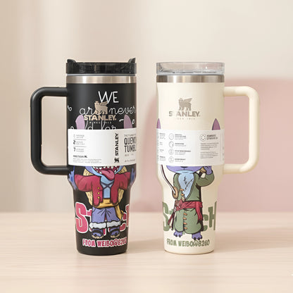 Stanley Disney Stitch Printed Tumbler with Lid and Straw| Vacuum Insulated for Temperature Retention| 40 oz (1.18 litres)
