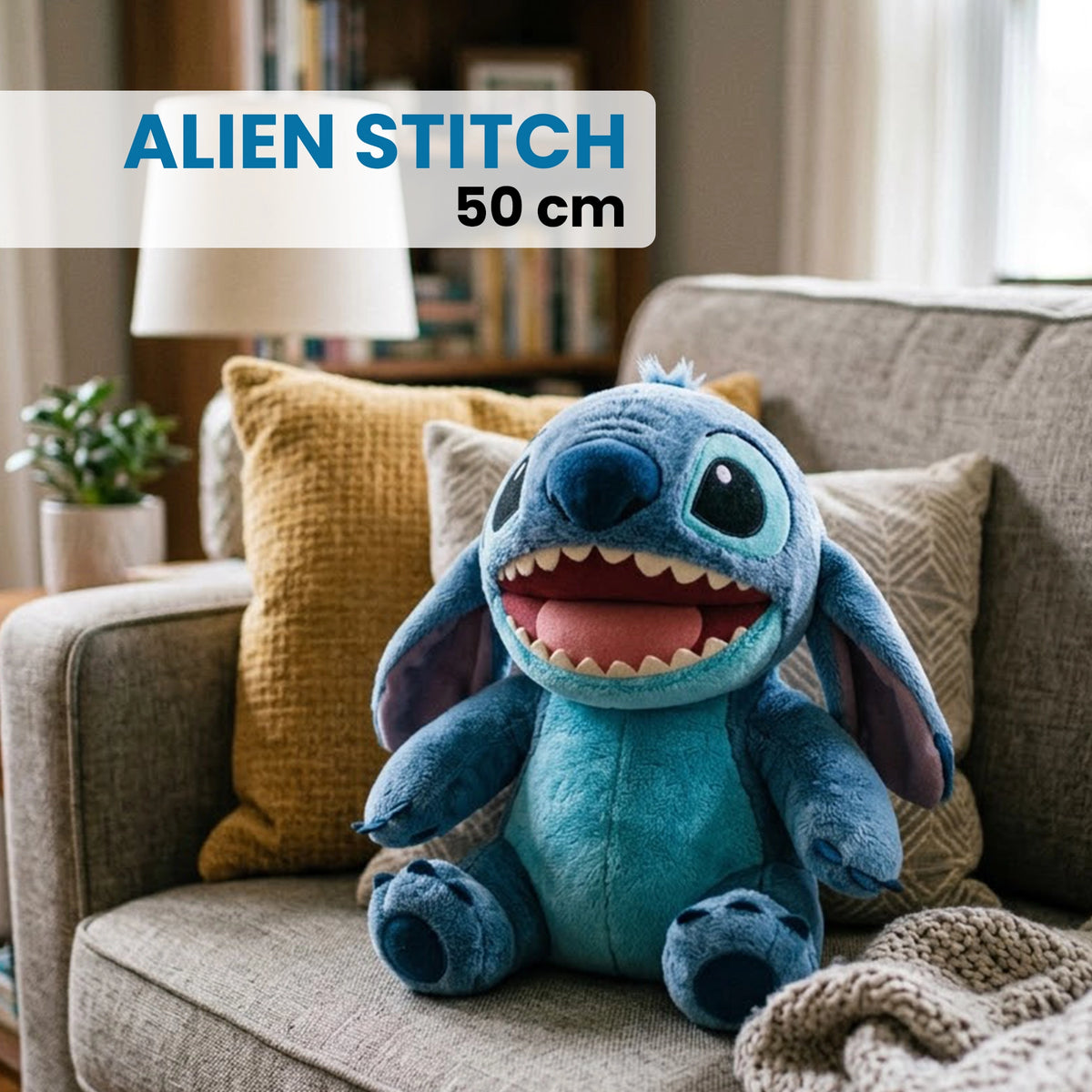 Cute Alien Stitch Soft Toy for Kids and Gifting | 50 cm