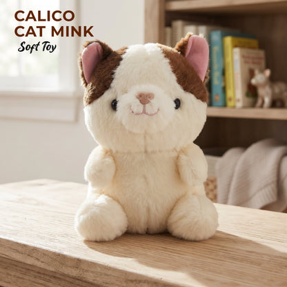Calico Cat Mink Soft Toy for Kids | 25 cm