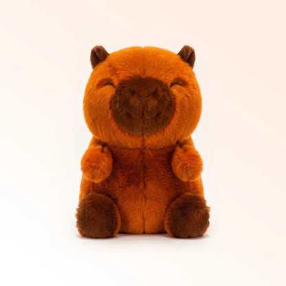 Brown Capybara Mink Plush Toy with Cute Face | 25 cm