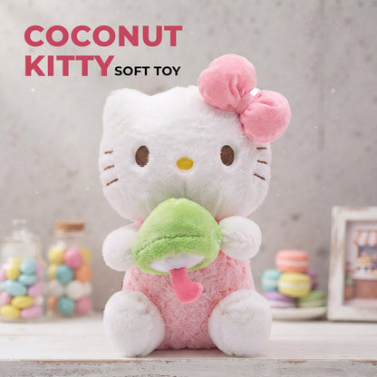 Cute Coconut Kitty Plush Toy | 35 cm