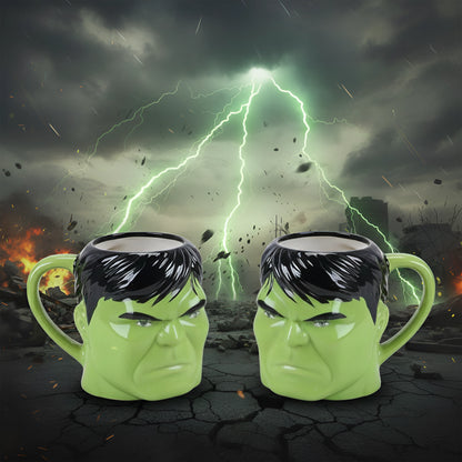 Hulk Mug 3-D Ceramic Mug with Sculpted Marvel for Coffee
