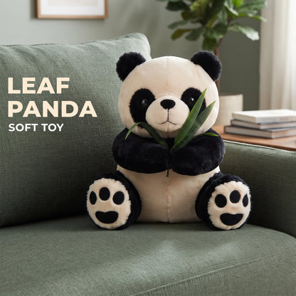 Leaf Panda Soft Toy with Green Leaves | 50 cm