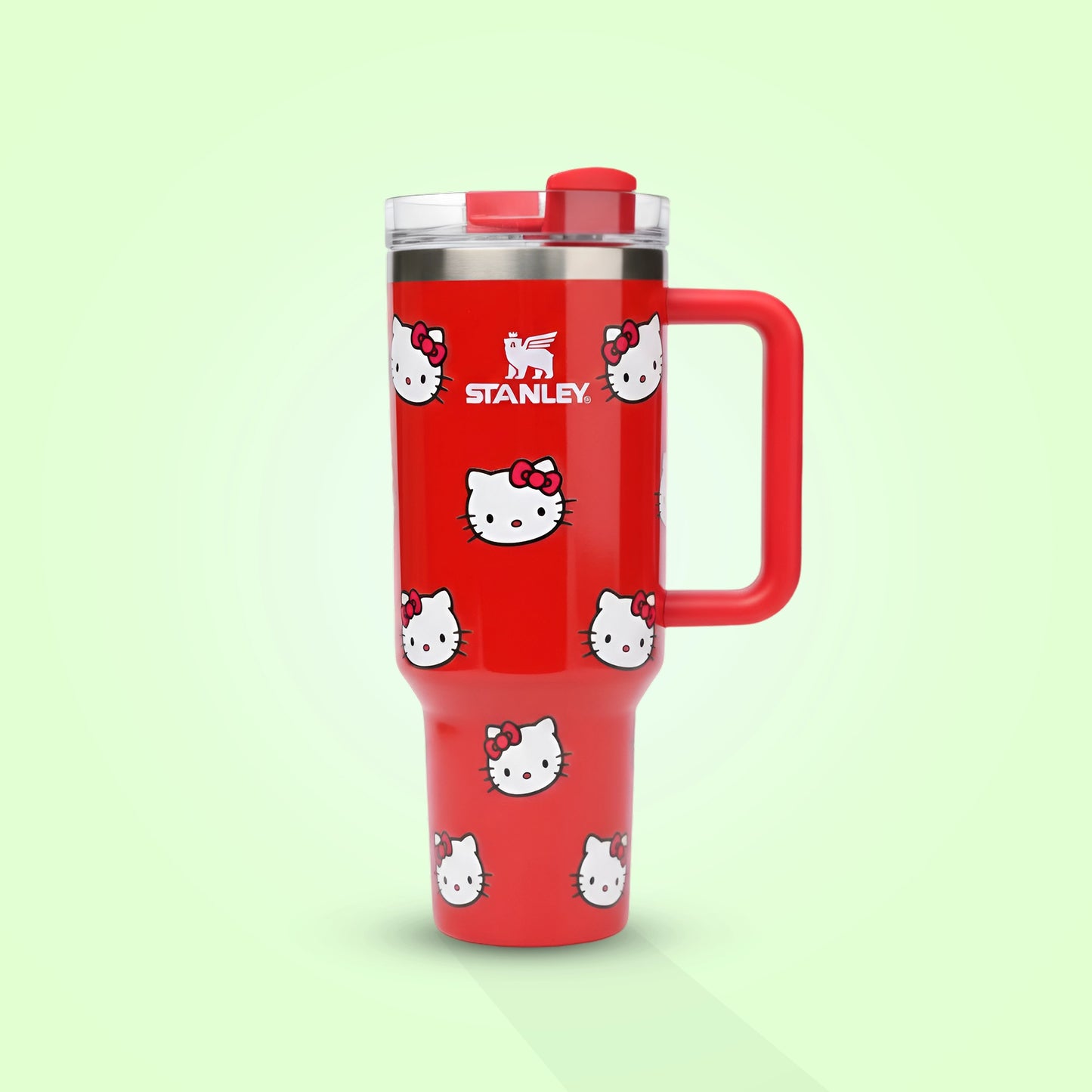 Stanley Cute Hello Kitty Tumbler | Vacuum Insulated | With Leak-Proof Lid and Reusable Straw |1.18 Litres