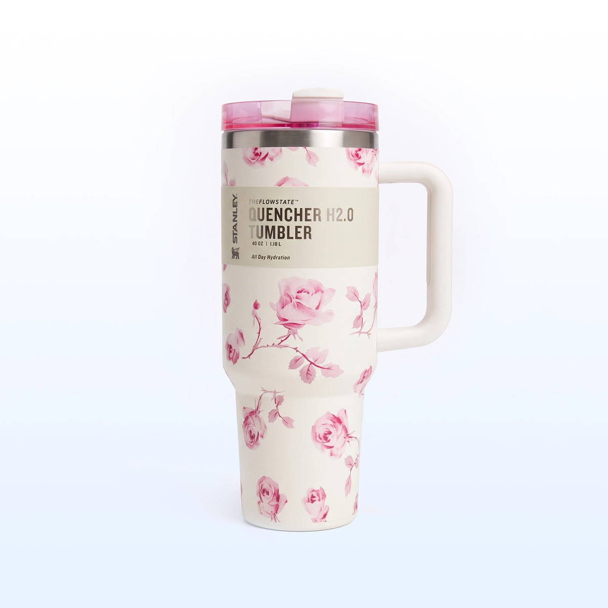 Stanley Floral Tumbler 40 Oz | Insulated Floral Print with Straw & Lid