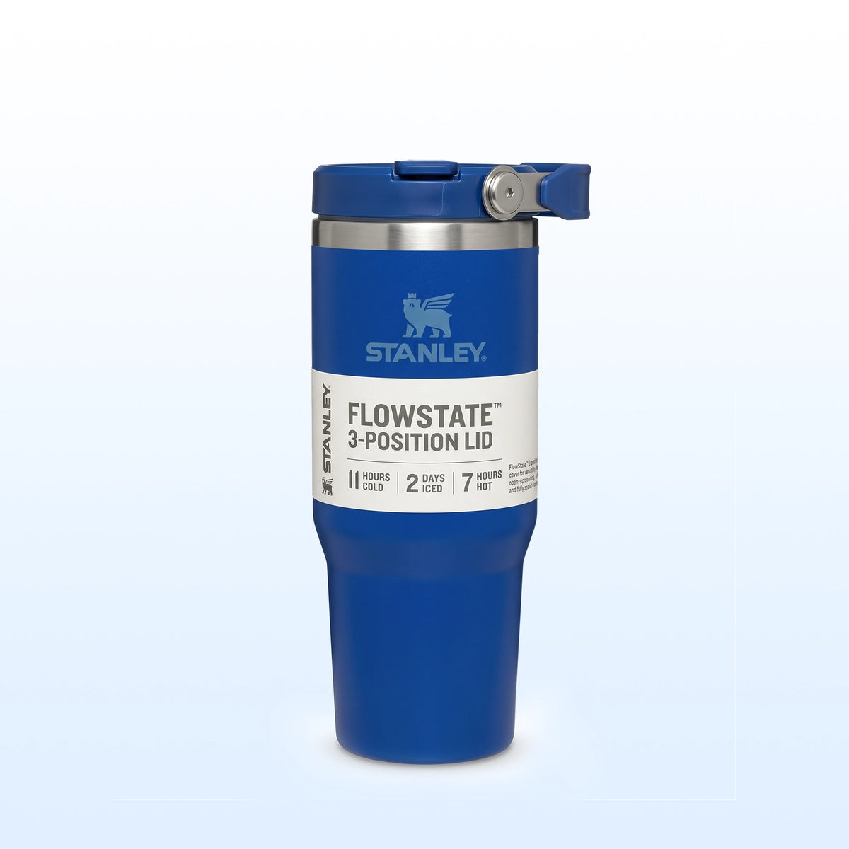 Stanley Classic Blue Tumbler 40 Oz | Vacuum Insulated | Stainless Steel | Handle, Lid & Straw