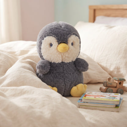 Penguin Mink Soft Toy with Yellow Beak and Feet | 25 cm