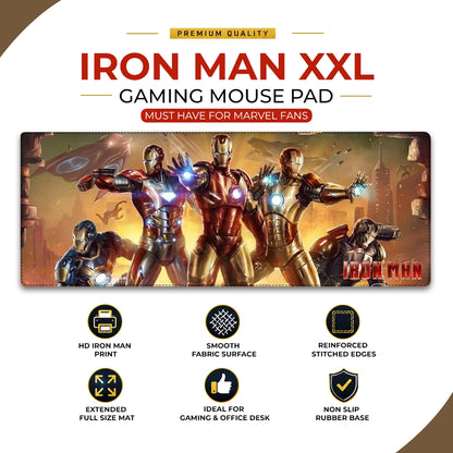 Iron Man XXL Gaming Mouse Pad | Large Marvel Desk Mat