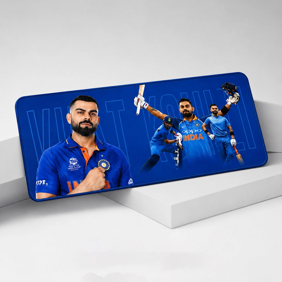 Virat Kohli XXL Gaming Mouse Pad | Large Keyboard & Mouse Desk Mat