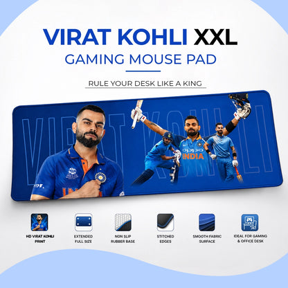 Virat Kohli XXL Gaming Mouse Pad | Large Keyboard & Mouse Desk Mat
