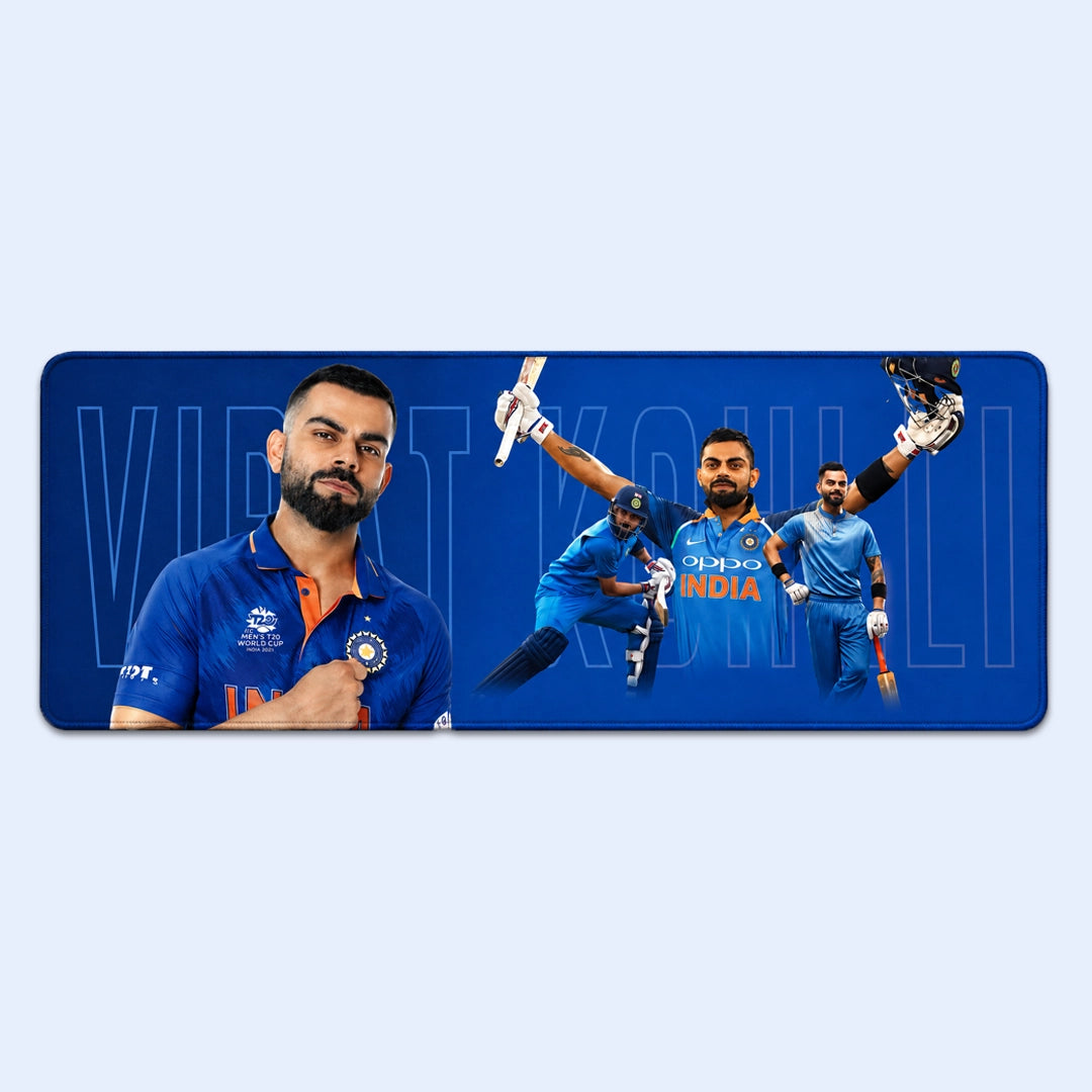 Virat Kohli XXL Gaming Mouse Pad | Large Keyboard & Mouse Desk Mat