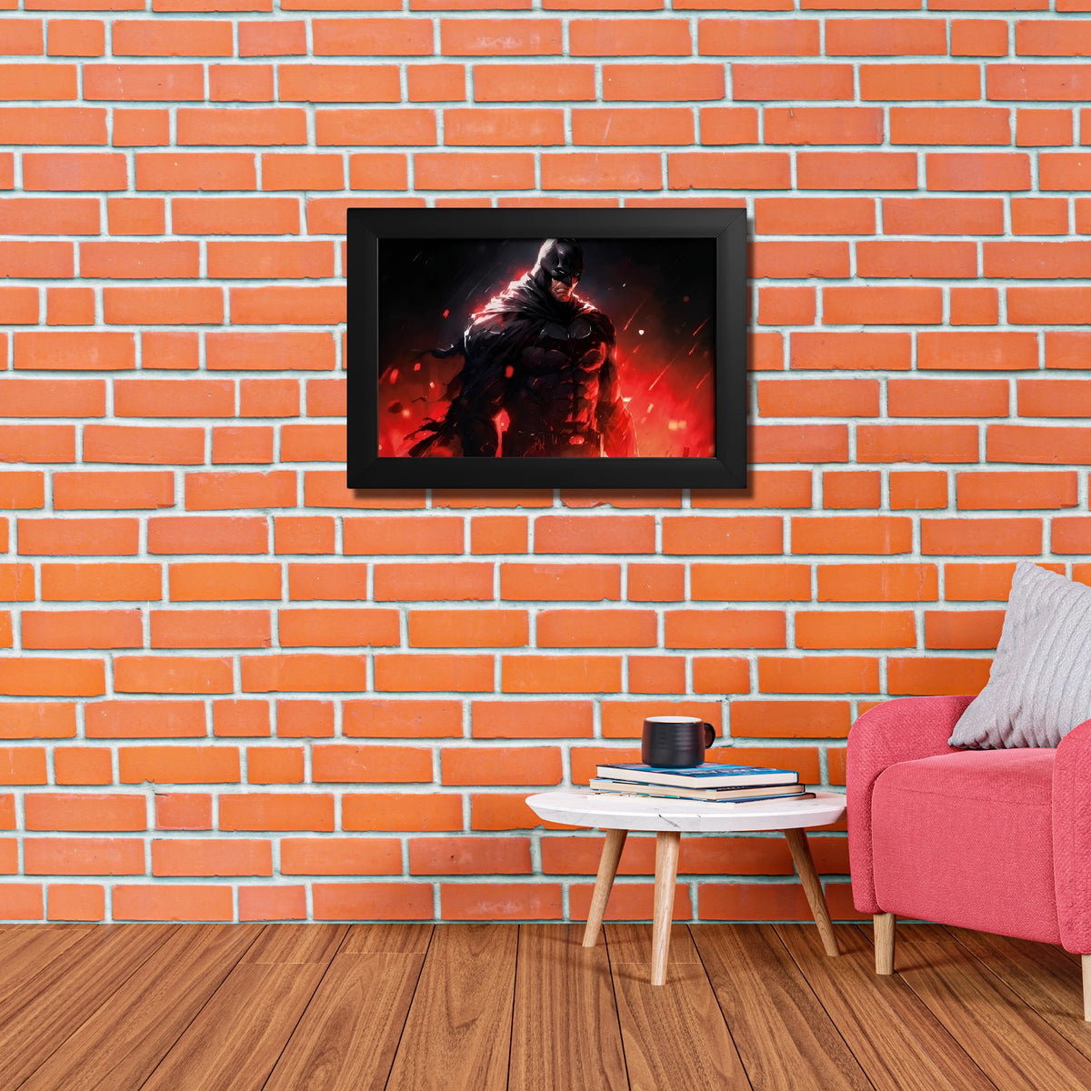 Square Frame Batman Batman Poster Photo Frame | The Dark Knight Rises | A4 Size – The7Dots
