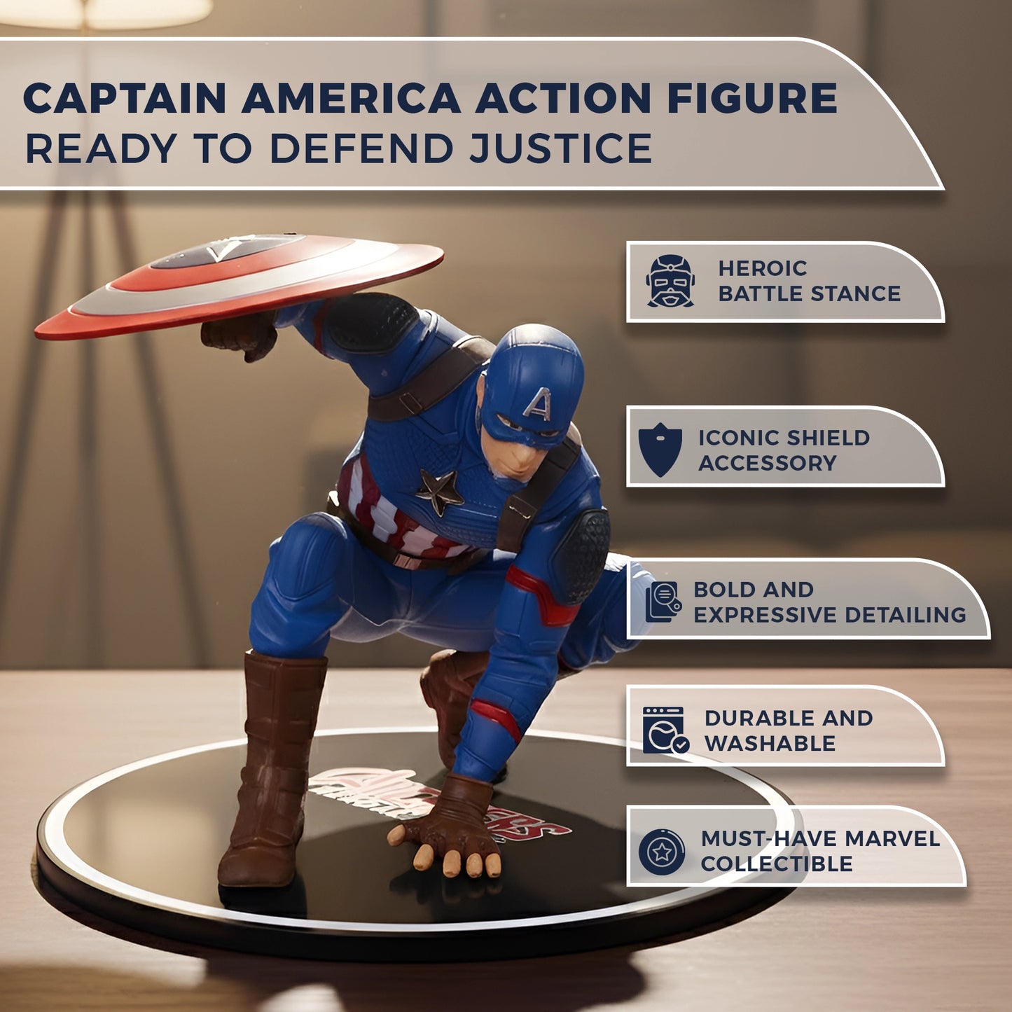 Avengers Captain America Shield Action Figure Toy