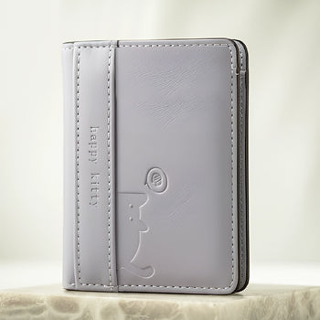 Cute Cat Mini Wallet | Three Fold Pocket Purse