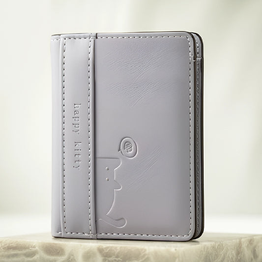 Cute Cat Mini Wallet | Three Fold Pocket Purse