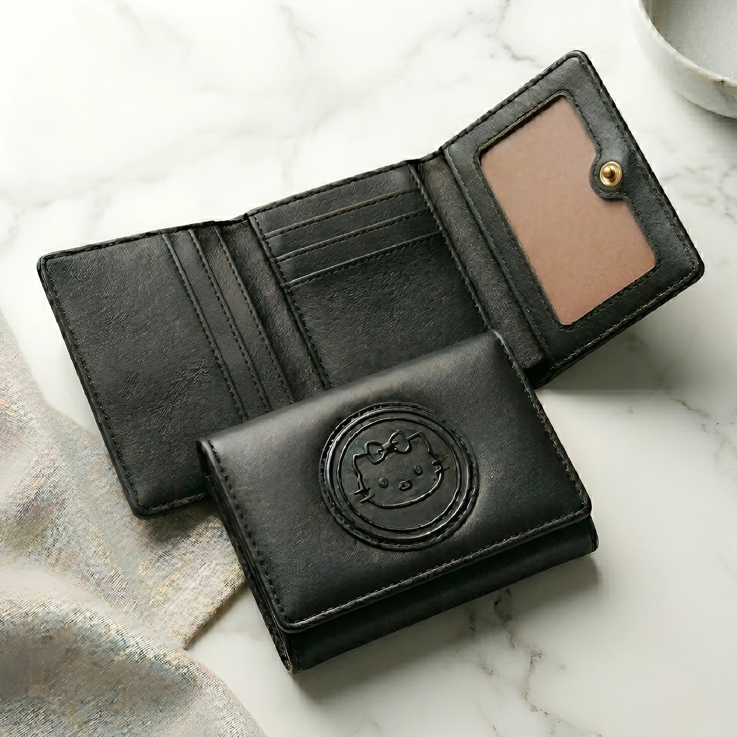 Cute Kitty Mini Wallet | Three Fold Pocket Purse