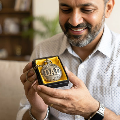 Dad Engraved Vintage Pocket Watch