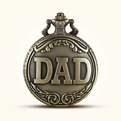 Dad Engraved Vintage Pocket Watch