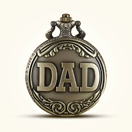 Dad Engraved Vintage Pocket Watch