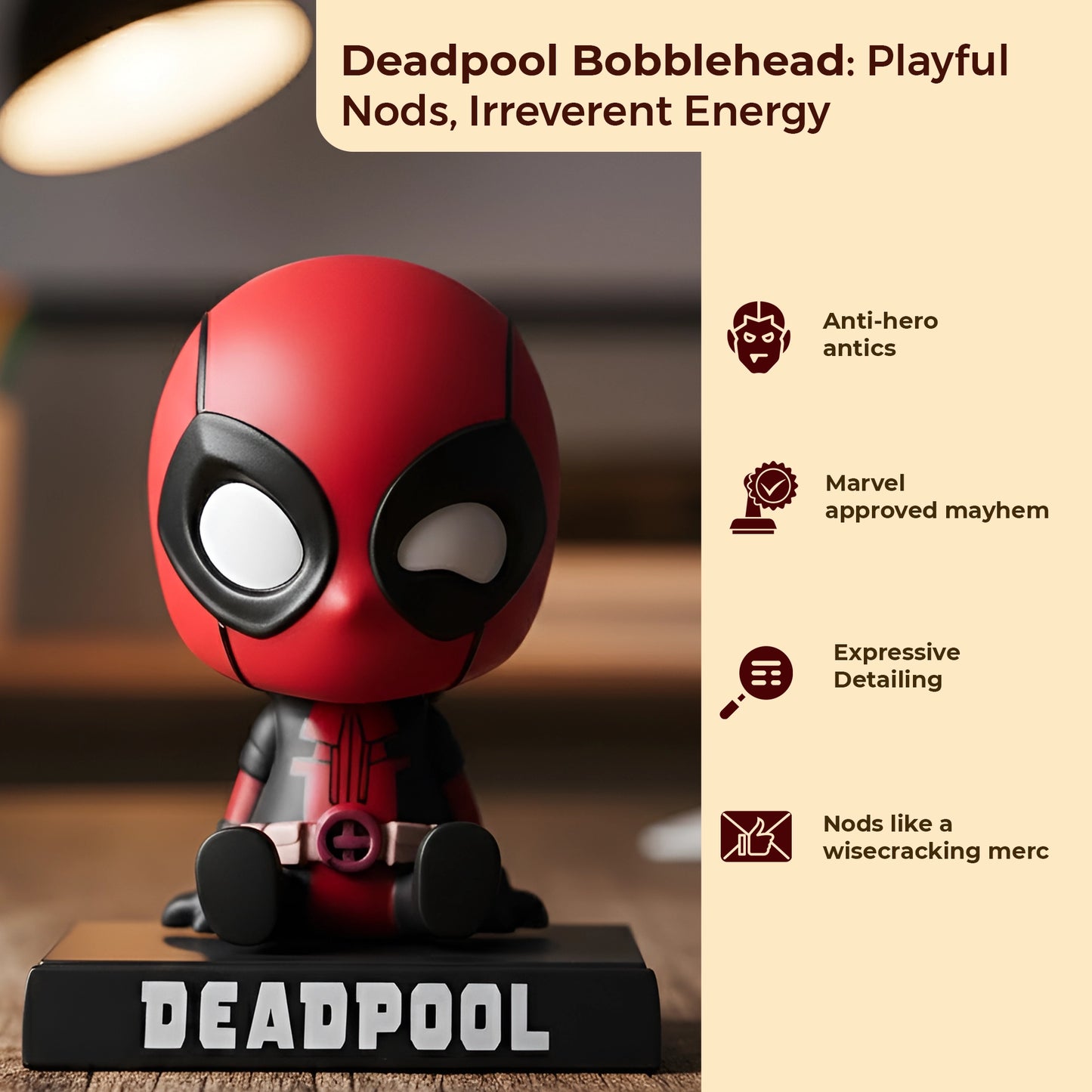 Deadpool Marvel Bobblehead Action Figure
