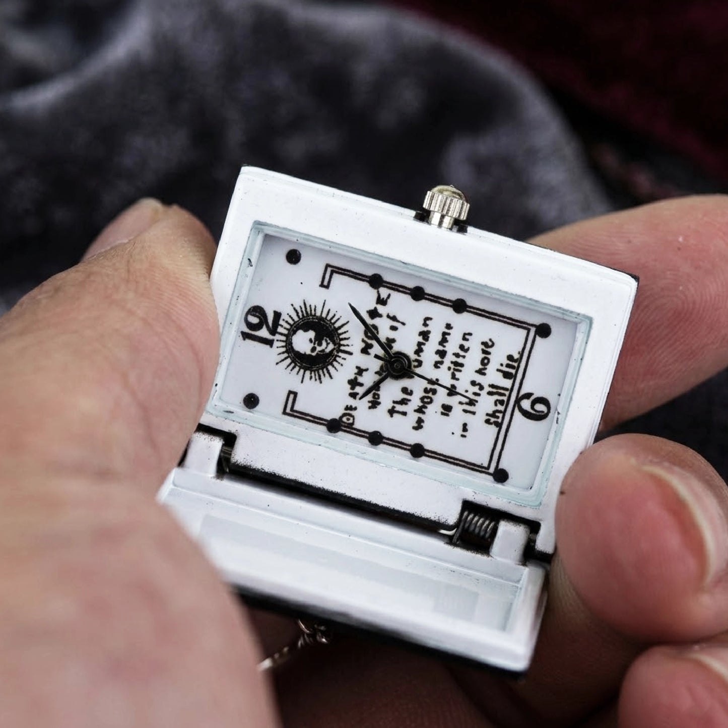 Black Death note Pocket Watch Keychain | Antique Collectible for Anime Fans