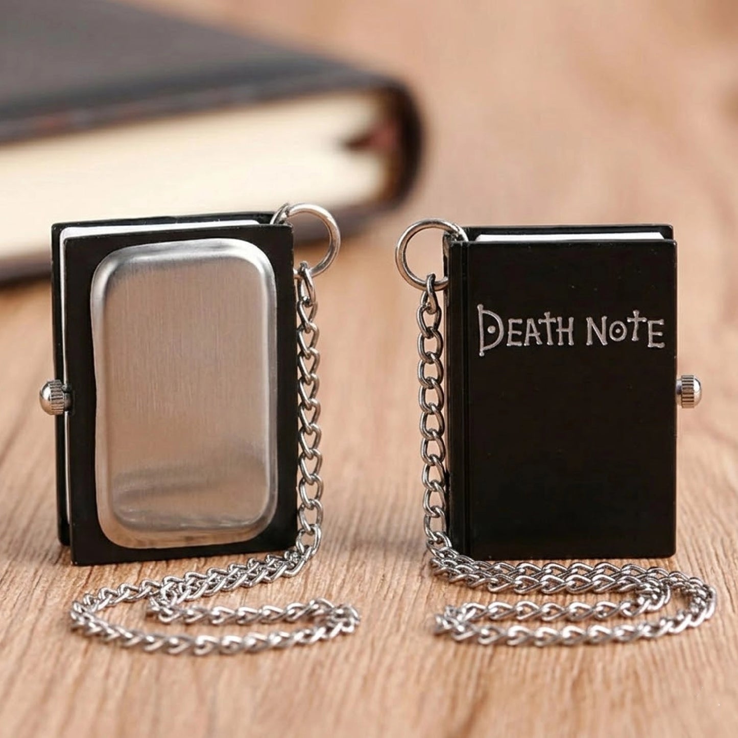 Black Death note Pocket Watch Keychain | Antique Collectible for Anime Fans