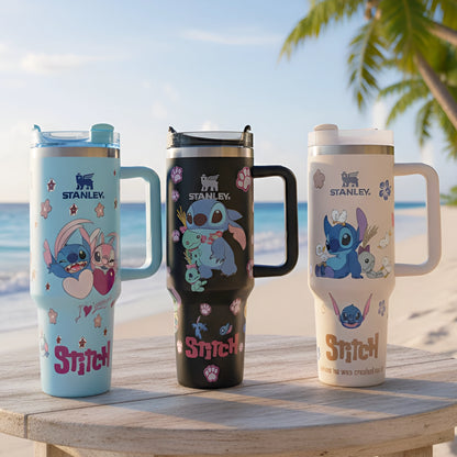Disney Cartoon Stanley Stitch Quencher Tumbler