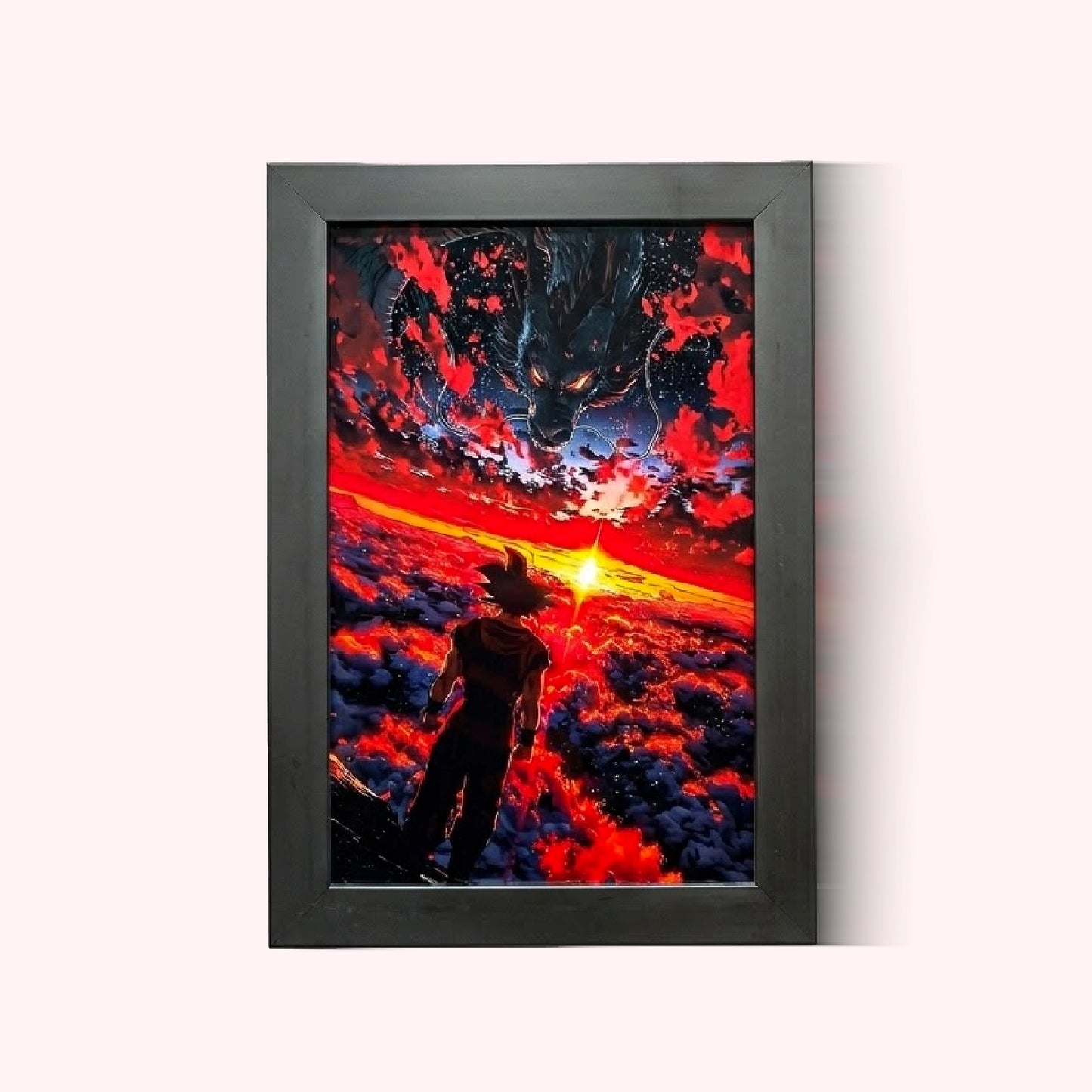 Goku Super Saiyan Photo Frame | Anime Wall Art | A4 Size