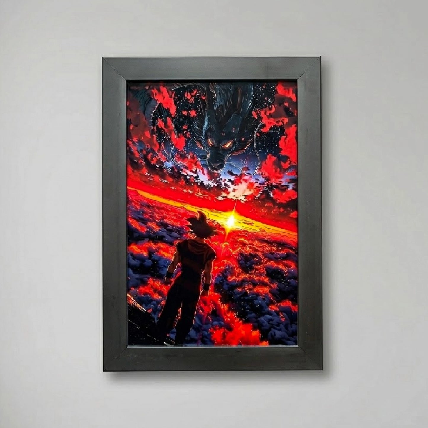 Goku Super Saiyan Photo Frame | Anime Wall Art | A4 Size