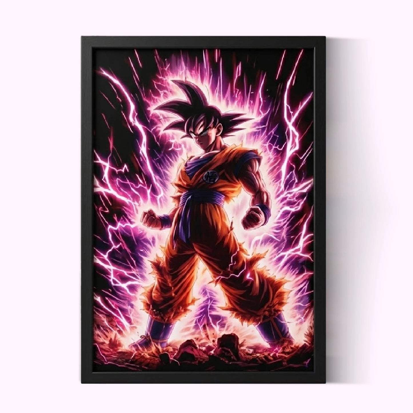 Goku Super Saiyan Photo Frame | Anime Wall Art | A4 Size