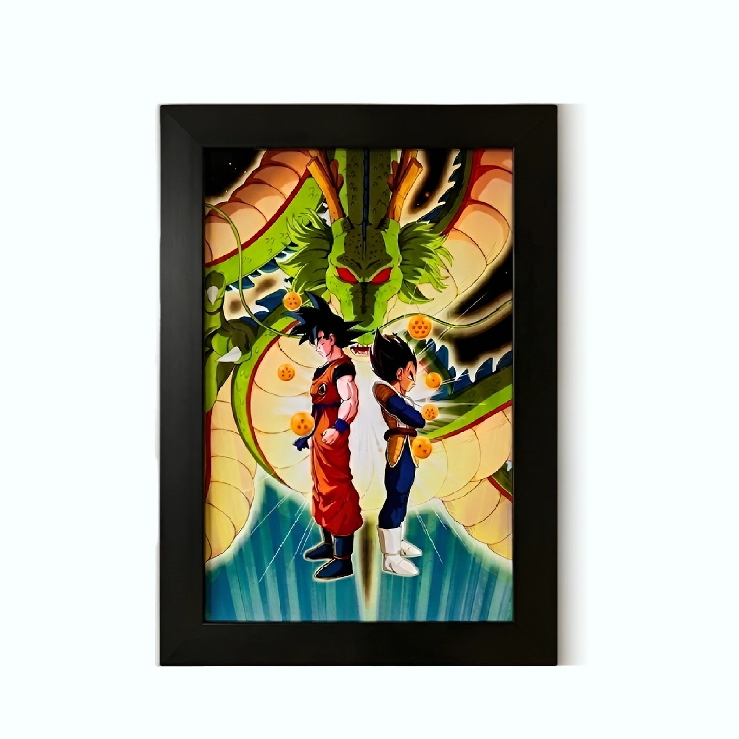 Goku Super Saiyan Photo Frame | Anime Wall Art | A4 Size