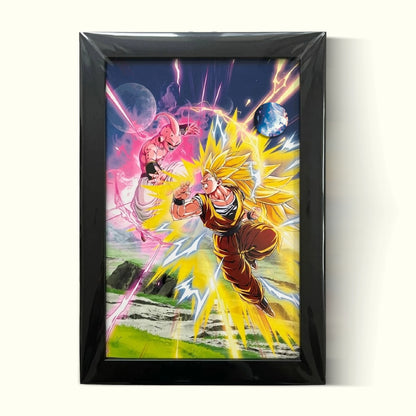 Goku Super Saiyan Photo Frame | Anime Wall Art | A4 Size