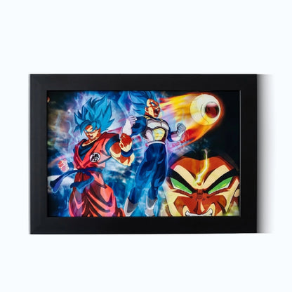 Goku Super Saiyan Photo Frame | Anime Wall Art | A4 Size