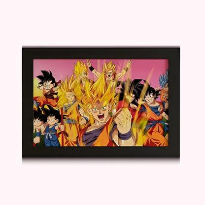 Goku Super Saiyan Photo Frame | Anime Wall Art | A4 Size