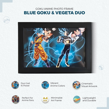 Goku Super Saiyan Photo Frame | Anime Wall Art | A4 Size