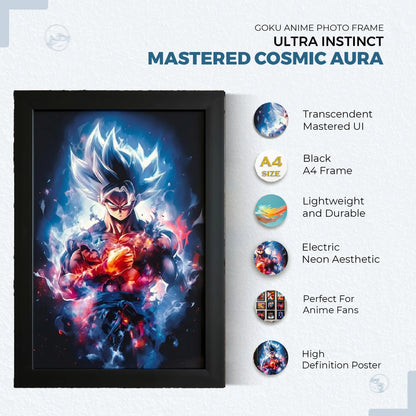 Goku Super Saiyan Photo Frame | Anime Wall Art | A4 Size